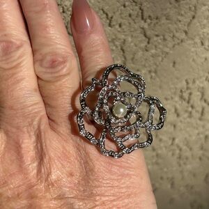 Vintage 90’s Camille Lucie Stunning Camellia Flower Ring